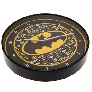 Batman Logo Wall Clock Black/Yellow (One Size)