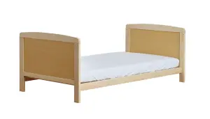 Kinder Valley Sydney Cot Bed Natural with Kinder Flow Mattress Kids Bedroom Furniture