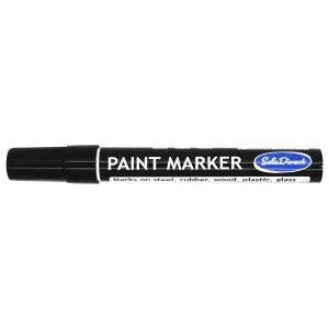 Oil-based Paint Marker Pen Permanent for Tyres Rubber Stone Leather Fabric Plastic Glass (Black)