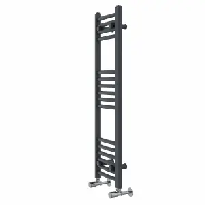 Rinse Curved Bathroom Heated Towel Rail Ladder Radiator Anthracite 1000x300mm