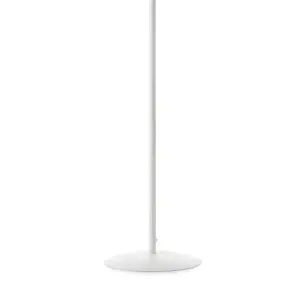 Luminosa Woody Floor Lamp with Tapered Shade White