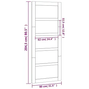 Berkfield Barn Door 80x1.8x204.5 cm Solid Wood Pine