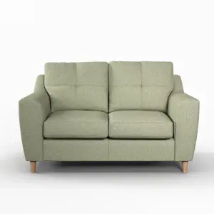 Baxter Sage Tufted Fabric 2 Seater Sofa