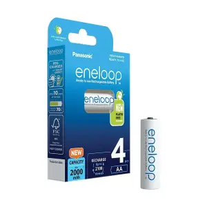 Rechargeable AA 2000mAh Batteries - 4 Pack