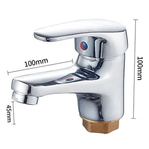 Wash basin faucet household bathroom wash basin faucet countertop  Copper