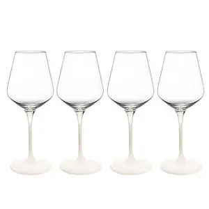 Villeroy & Boch Manufacture Rock Blanc Set of 4 White Wine Goblets