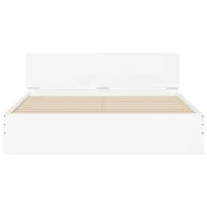 Berkfield Bed Frame without Mattress White 140x190 cm