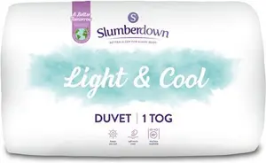 Slumberdown Light & Cool 1 Tog Duvet - Single