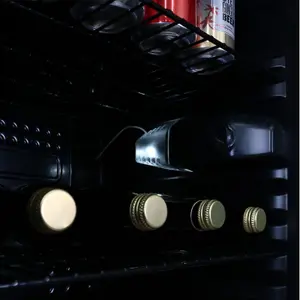 Under Counter Drinks Fridge 118L Drinks/ Wine Cooler With Glass Door - SIA DC1BL