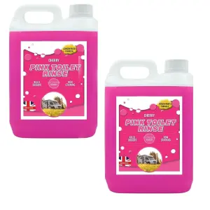 1x 5L Powerful Pink Disinfectant For Portable Toilets & Motor Homes Concentrated Formula Targets Bad Odours