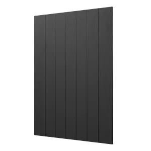 GoodHome Verbena Matt charcoal shaker Standard End panel (H)900mm (W)610mm