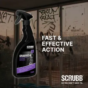 SCRUBB Graffiti-X Graffiti remover, 750ml Trigger spray bottle