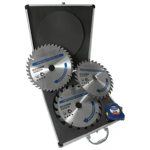 Toolpak 3-piece 230mm Circular Saw Blade Set.