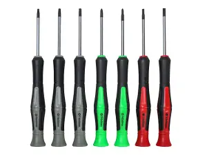 Faithfull FAISDMINI7 Instrument Precision 7 Piece Screwdriver Set XMS16SDMINI