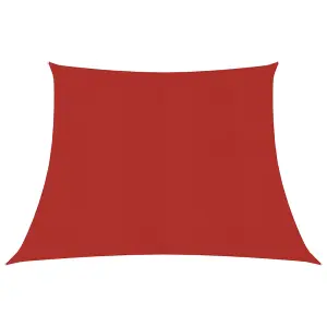 Berkfield Sunshade Sail 160 g/m2 Red 3/4x3 m HDPE