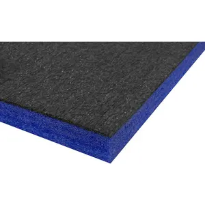 1200 x 550 x 30mm Blue Easy Peel Foam for Tool Chest and Flight Case