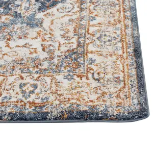 Area Rug 200 x 300 cm Beige and Blue DVIN