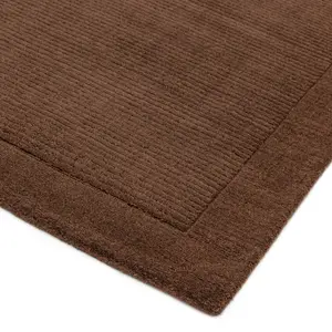 Handmade Plain Wool Modern Easy to clean Rug for Bed Room Living Room and Dining Room-60cm X 120cm