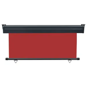 Berkfield Balcony Side Awning 160x250 cm Red