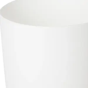 GoodHome White Plastic Plant pot (Dia) 17.6cm, (H)16cm, 3.63L