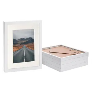 Photo Frames with 5" x 7" Mount - 8" x 10" - Ivory Mount - Pack of 5