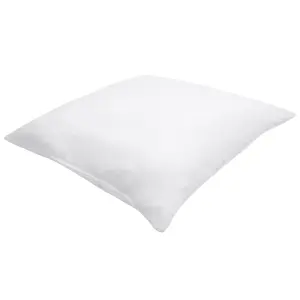 Set of 2 Pillows ERRIGAL Microfibre Low 80 x 80 cm White