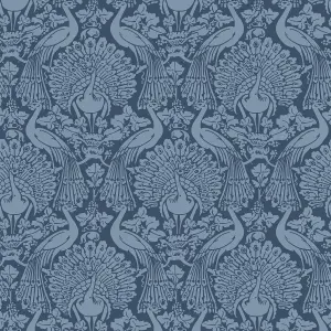 Laura Ashley Contemporary Dusky seaspray Damask Smooth Wallpaper