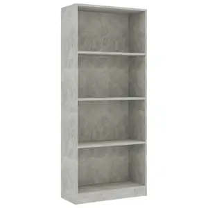 Attwood Bookcase Sonoma Oak/White / 142cm H x 60cm W x 24cm D