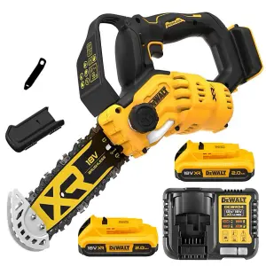 Dewalt DCMPS520D2 18v 20cm Cordless Brushless Pruning Saw 1 Handed Chainsaw