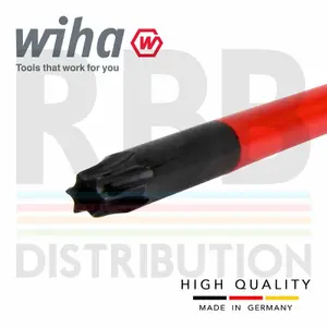 Wiha Torx Screwdriver T15H SlimFix Fit SoftFinish VDE Electrician Security 41142