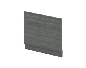 700mm Bath MFC End Panel & Plinth - Woodgrain Anthracite