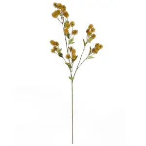 Pack of 6 x 85cm Craspedia Stem Yellow Artificial