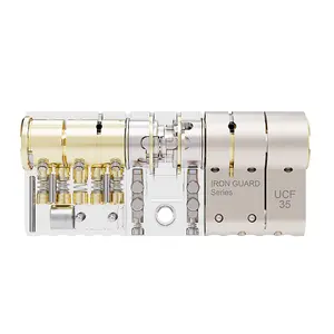 Federal 3 Star Euro Cylinder Door Lock Diamond Secure Dual Finish With 5 Keys 35 35