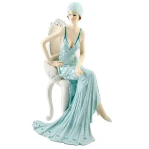 Juliana "Broadway Belles" Sitting on Chair - Teal