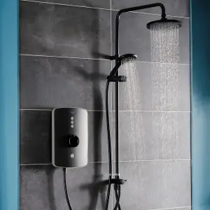 Triton Amala DuElec® Matt Black Manual Electric Shower, 9.5kW