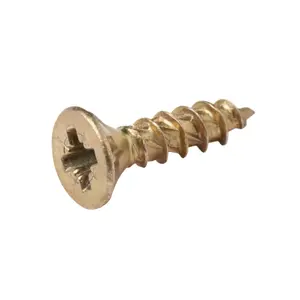 TurboDrive PZ Yellow-passivated Steel Screw (Dia)4mm (L)16mm, Pack of 20