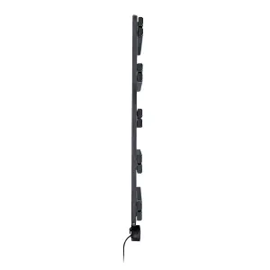 Smart WiFi Aluminium Electric Towel Rail. Low Energy consumption, High performance. 400Watt. Black