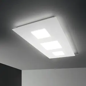 Luminosa Relax LED Decorative Small Simple Flush White, 3000K