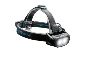 NightSearcher HT800RX ,  800 Lumens  Rechargable Head Torch with Automatic Proximity Beam Adjustment