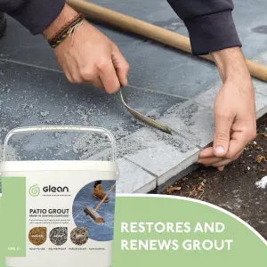 GLEAN Patio Grout - Grey - Brush In Jointing Compound - 15kg