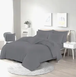 Easy Care Poly-cotton Plain Dyed Duvet Cover Set