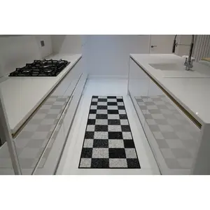 Mistie Door Mat Black/White / Rectangle 80 x 300cm