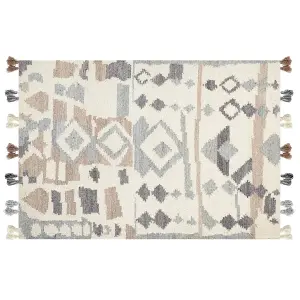 Wool Kilim Area Rug 160 x 230 cm Multicolour MRGAVET