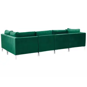 Corner Sofa EVJA Green Velvet Left Hand