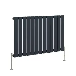 Right Radiators 600x884 mm Horizontal Single Flat Panel Designer Radiator Central Heating Rads Anthracite