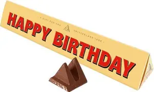 Toblerone Happy Birthday Chocolate Bar With Sleeve 3686