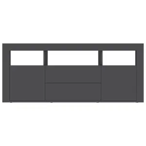 Berkfield TV Cabinet Grey 120x30x50 cm Engineered Wood