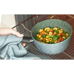 Prestige Eco Green Round Aluminium Induction Suitable Plant Based Non-Stick Cookware Set Pack of 5