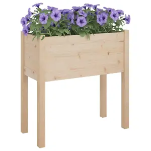 Berkfield Garden Planters 2 pcs 70x31x70 cm Solid Pinewood