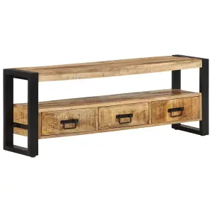 Berkfield TV Cabinet 120x30x45 cm Solid Wood Mango